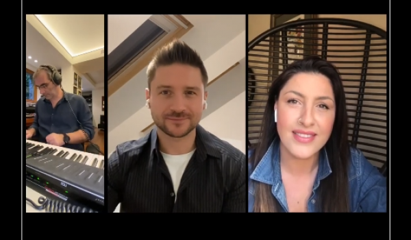 Listen to Helena Paparizou and Sergey Lazarev sing unplugged “Υοu Are The Only One”